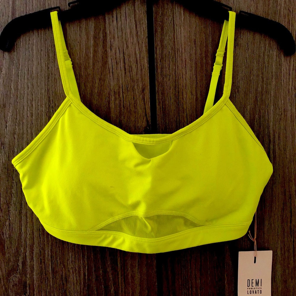 Fabletics Neon Demi Lovato sports bra